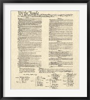 Constitution Document Fine Art Print