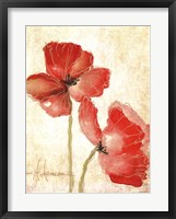 Vivid Red Poppies IV Fine Art Print
