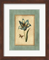 Crackled Spa Blue Tulip III Fine Art Print