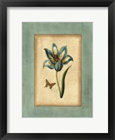 Crackled Spa Blue Tulip III Fine Art Print