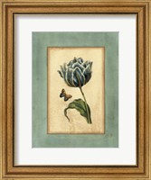 Crackled Spa Blue Tulip IV Fine Art Print