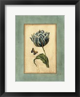 Crackled Spa Blue Tulip IV Fine Art Print