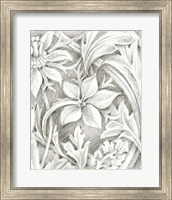 Floral Pattern Sketch III Fine Art Print
