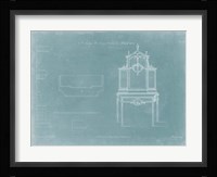 Lady's Writing Table & Bookcase Framed Print
