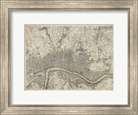 Map of London Grid VII Fine Art Print