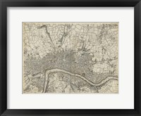 Map of London Grid VII Fine Art Print