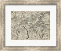 Map of London Grid X Fine Art Print