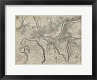 Map of London Grid X Fine Art Print
