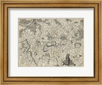 Map of London Grid XI Fine Art Print