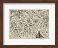 Map of London Grid XI Fine Art Print