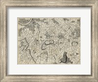 Map of London Grid XI Fine Art Print