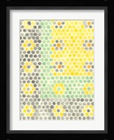 Floral Linoleum II Framed Print