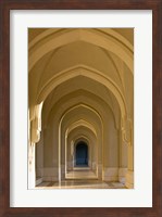 Oman, Muscat, Walled City of Muscat. Arabian Arches by the Sultan's Palace Fine Art Print