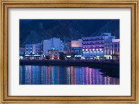 Mutrah Corniche Buildings, Muscat, Oman Fine Art Print