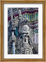Head of Farang Guard, Wat Pho, Bangkok, Thailand. Fine Art Print