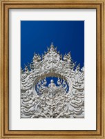 The new all white temple of Wat Rong Khun in Tambon Pa O Don Chai designed by Chalermchai Kositpipat. Fine Art Print