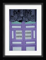 Maldives, colorful school door. Fine Art Print
