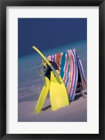 Indian Ocean, Maldive islands, Snorkel gear Fine Art Print