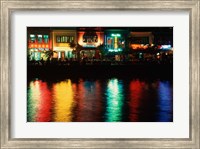 Popular night spot at Boat Quay. Fine Art Print