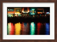 Popular night spot at Boat Quay. Fine Art Print