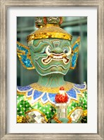 Art work sculpture of mask in Bangkok Thailand Fine Art Print