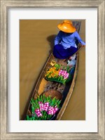 Floating Market at Damnernsaduak near Bangkok Thailand (MR) Fine Art Print