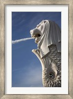 Singapore. Merlion statue in the Merlion Park Fine Art Print