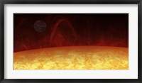 Artist's concept of a Hot Jupiter orbiting a star named 51 Pegasi Fine Art Print