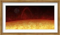 Artist's concept of a Hot Jupiter orbiting a star named 51 Pegasi Fine Art Print