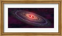 Artist's concept of a protoplanetary disk Fine Art Print