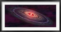 Artist's concept of a protoplanetary disk Fine Art Print