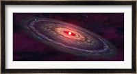Artist's concept of a protoplanetary disk Fine Art Print