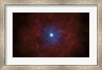 Illustration of a massive star going supernova Fine Art Print