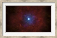 Illustration of a massive star going supernova Fine Art Print