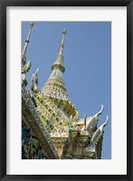 Roof detail, Grand Palace, Bangkok, Thailand Fine Art Print