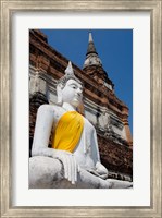 Close up of Buddha statue, Ayutthaya, Thailand Fine Art Print