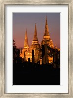 Wat Phra Si Sanphet Temple , Ayutthaya, Thailand Fine Art Print