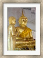 Golden Buddha statue at Khunaram Temple, Island of Ko Samui, Thailand Fine Art Print