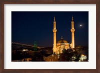 Mecidiye Mosque, Bosphorus Bridge, Ortakoy, Istanbul Fine Art Print