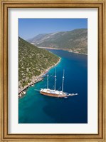 Turkish Yacht, Fethiye bay, Turkey Fine Art Print