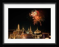 Emerald Palace During Commemoration of King Bumiphol's 50th Anniversary, Thailand Fine Art Print