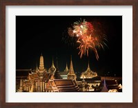 Emerald Palace During Commemoration of King Bumiphol's 50th Anniversary, Thailand Fine Art Print