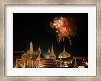 Emerald Palace During Commemoration of King Bumiphol's 50th Anniversary, Thailand Fine Art Print
