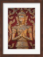 Gold Leafed Deatil at Wat Doi Suthep, Chiang Mai, Thailand Fine Art Print