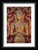 Gold Leafed Deatil at Wat Doi Suthep, Chiang Mai, Thailand Fine Art Print
