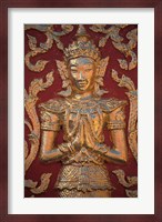 Gold Leafed Deatil at Wat Doi Suthep, Chiang Mai, Thailand Fine Art Print