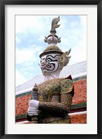Close-up of Statue at Emerald Palace in Grand Palace, Bangkok, Thailand Fine Art Print