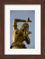 Golden Deity Sculpture, Thailand Fine Art Print