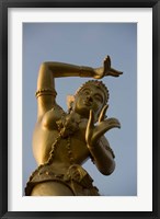 Golden Deity Sculpture, Thailand Fine Art Print