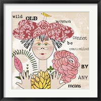 Wild Old Woman II Framed Print